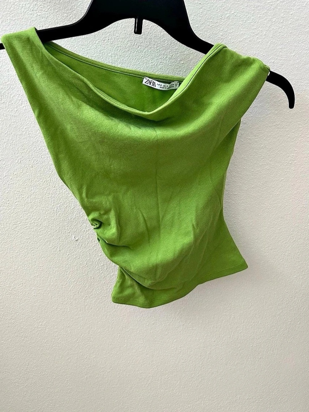 Zara Green Asymmetrical Tank Top